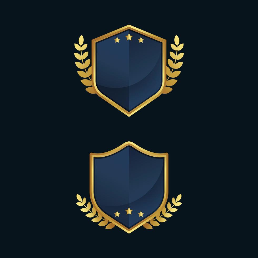 Shield logo backgrounds set. - Vector. vector