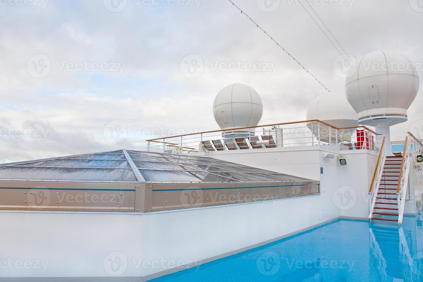 upper deck of cruise liner photo