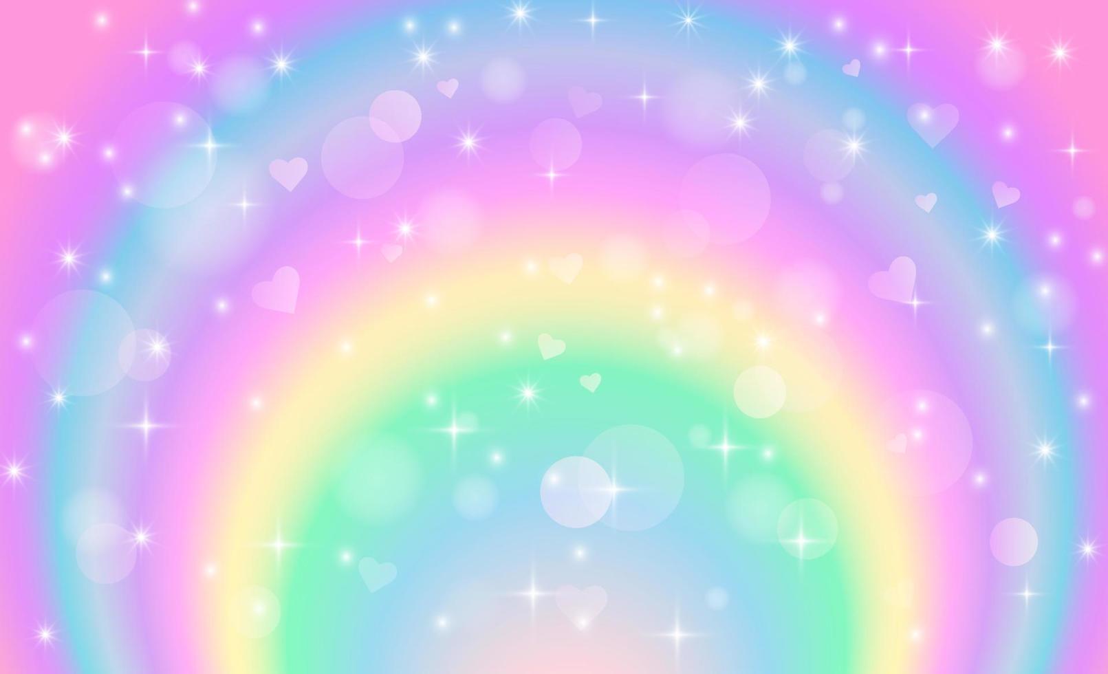 Delicate pink background with bokeh effect, hearts and stars. Design element. vector