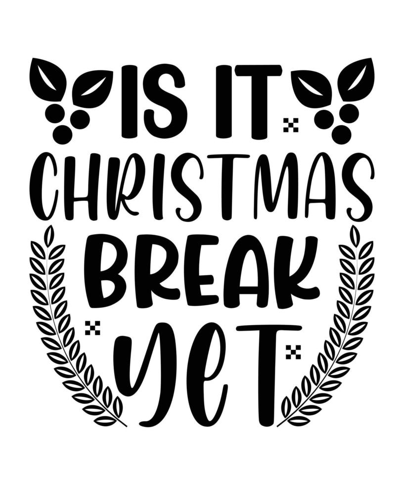 Christmas T-shirt Design vector