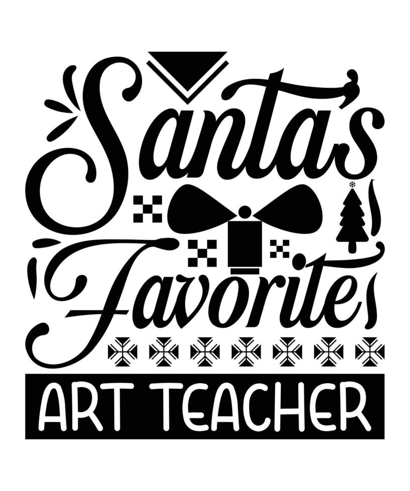 Christmas T-shirt Design vector