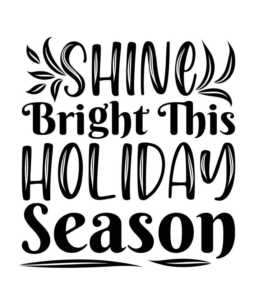 Christmas T-shirt Design vector