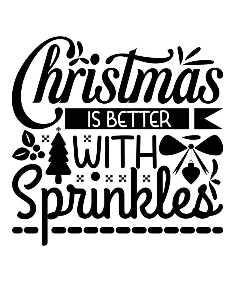 Christmas T-shirt Design vector