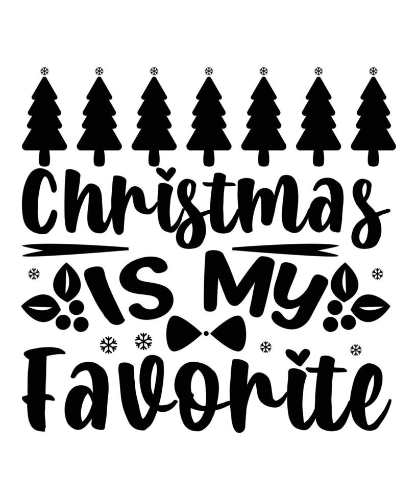 Christmas T-shirt Design vector