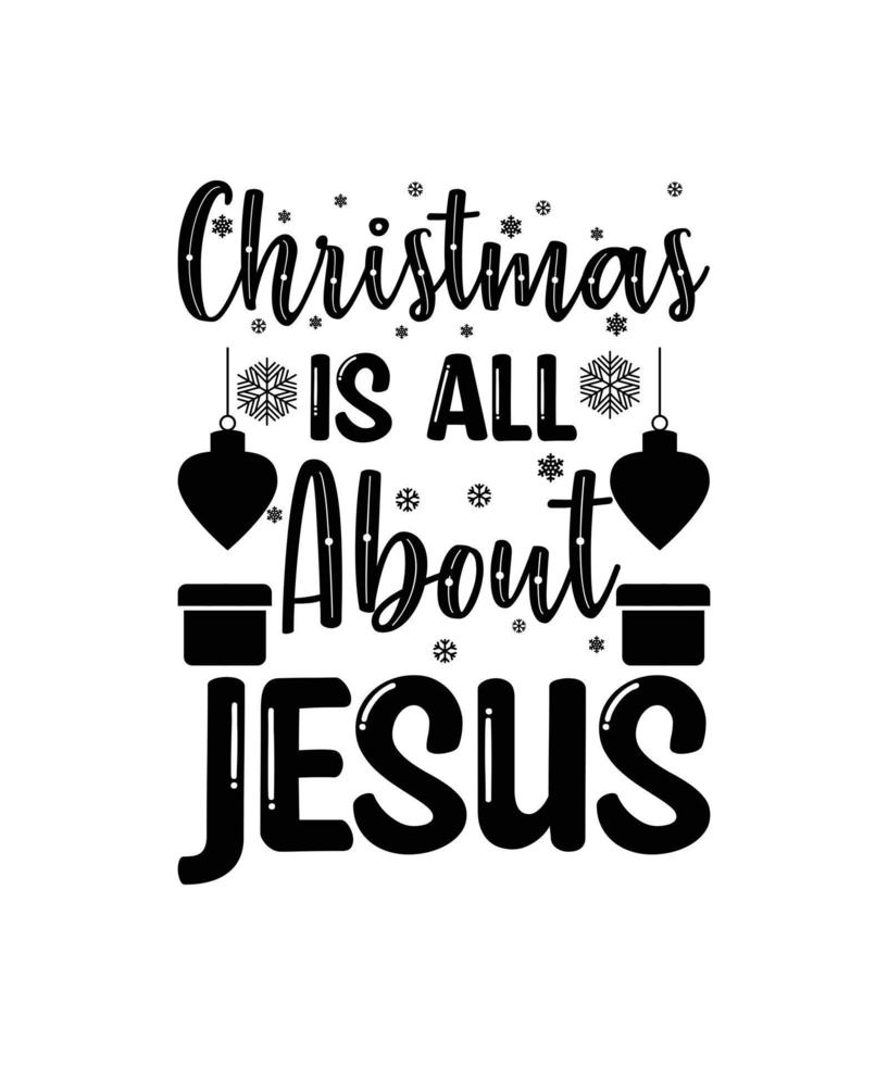 Christmas T-shirt Design vector