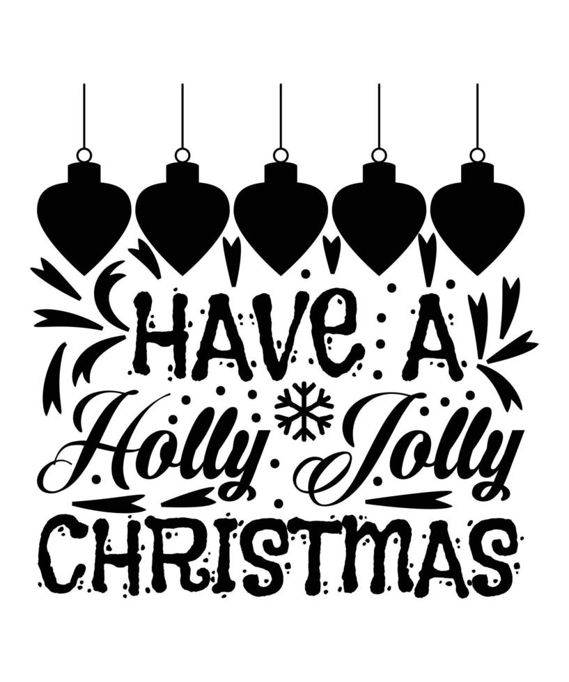 Christmas T-shirt Design vector
