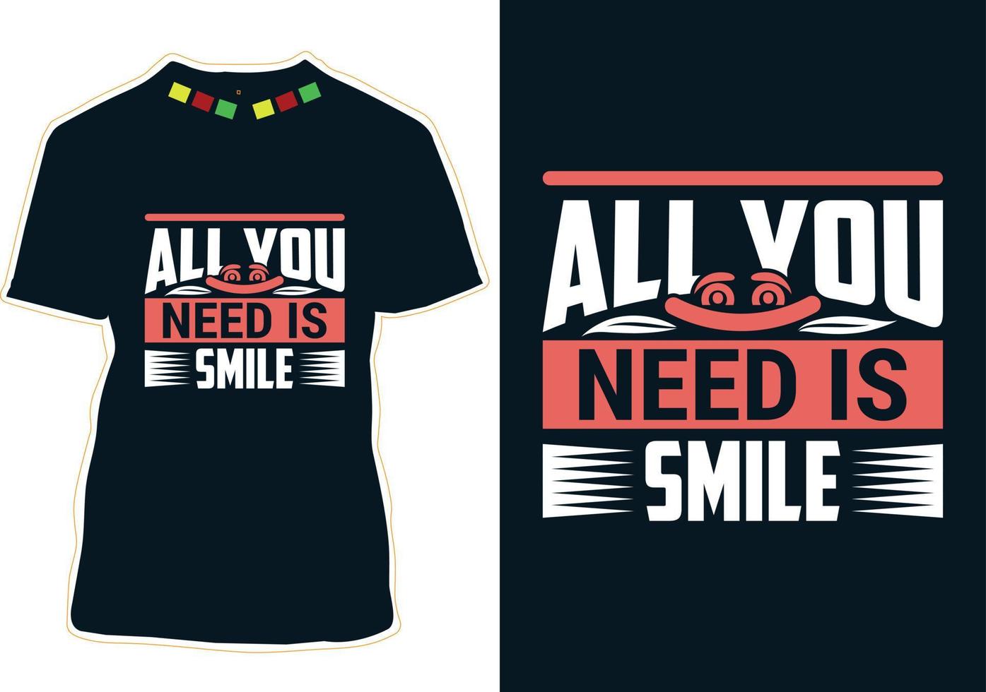 World Smile Day T-shirt Design vector