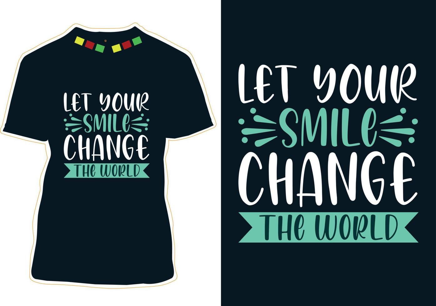 World Smile Day T-shirt Design vector