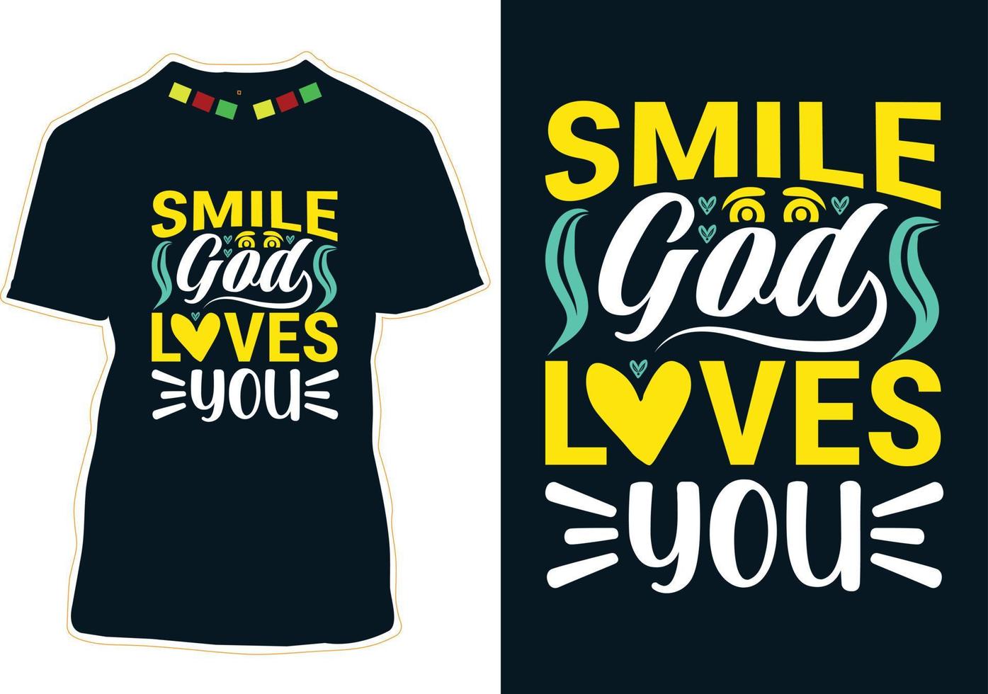 World Smile Day T-shirt Design vector