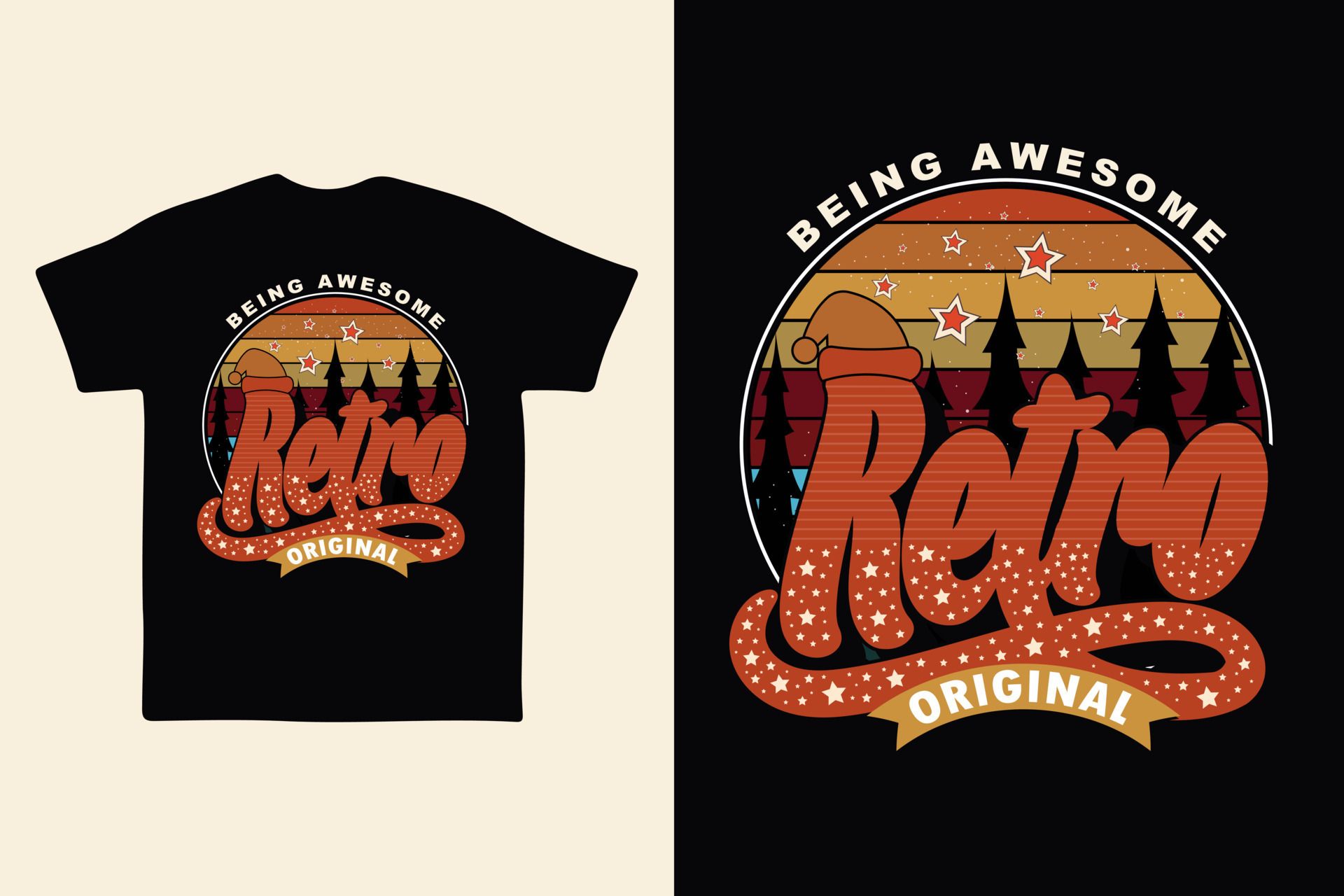 Free Vintage T Shirt Design Template