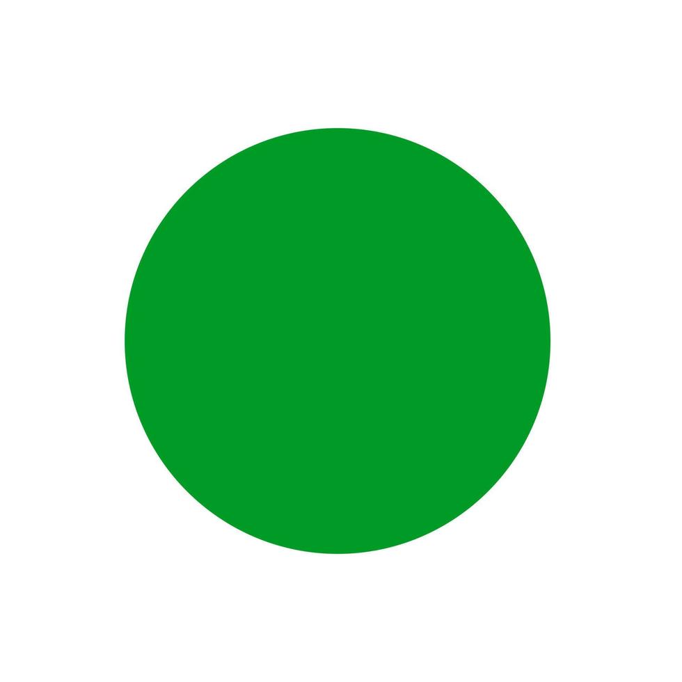 Green dot. The green Circle logo is a metaphor for ecology and conscious consumption vector