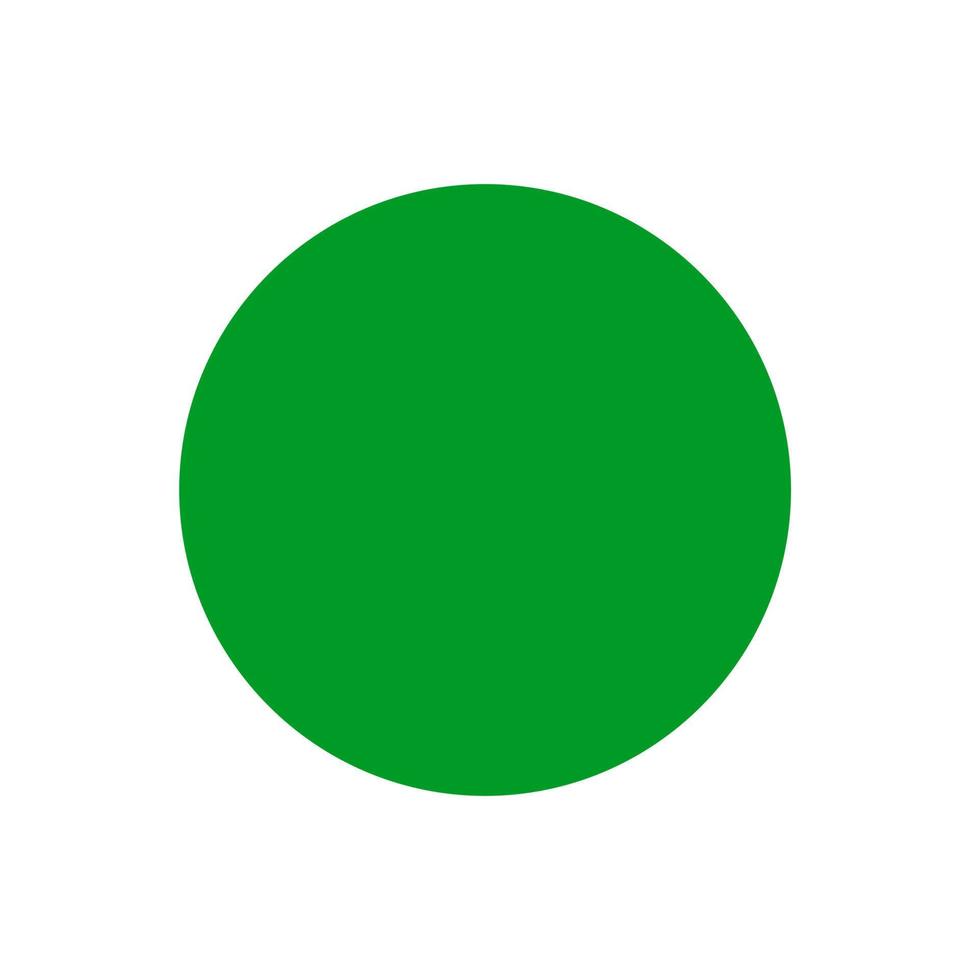 Green dot. The green Circle logo is a metaphor for ecology and conscious consumption vector