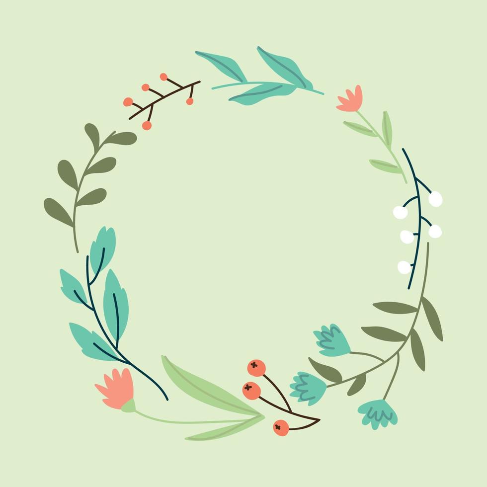 Cute Green Bouquet vector