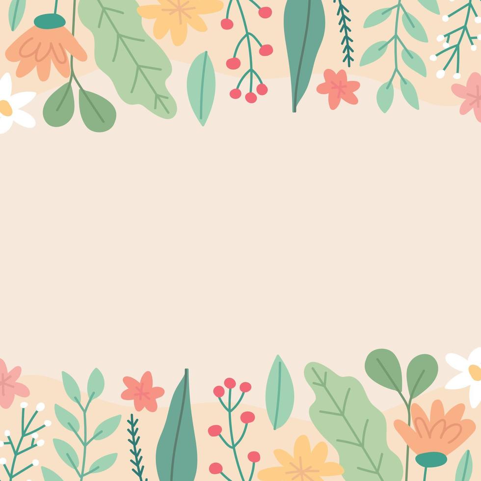 Beautiful Flowery Background vector