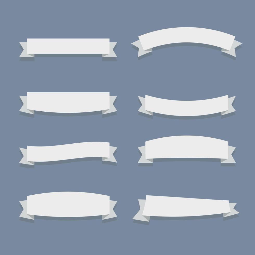 Flat Design Ribbons vector