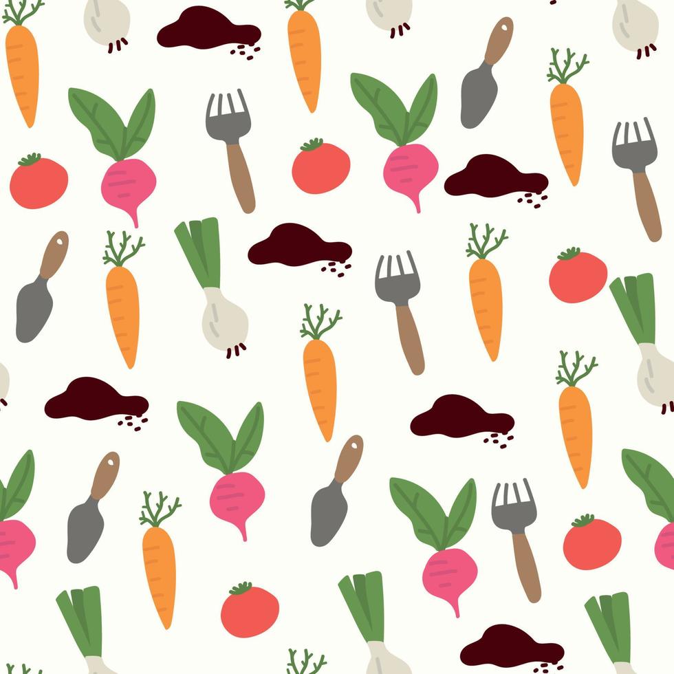 Garden Life Pattern vector