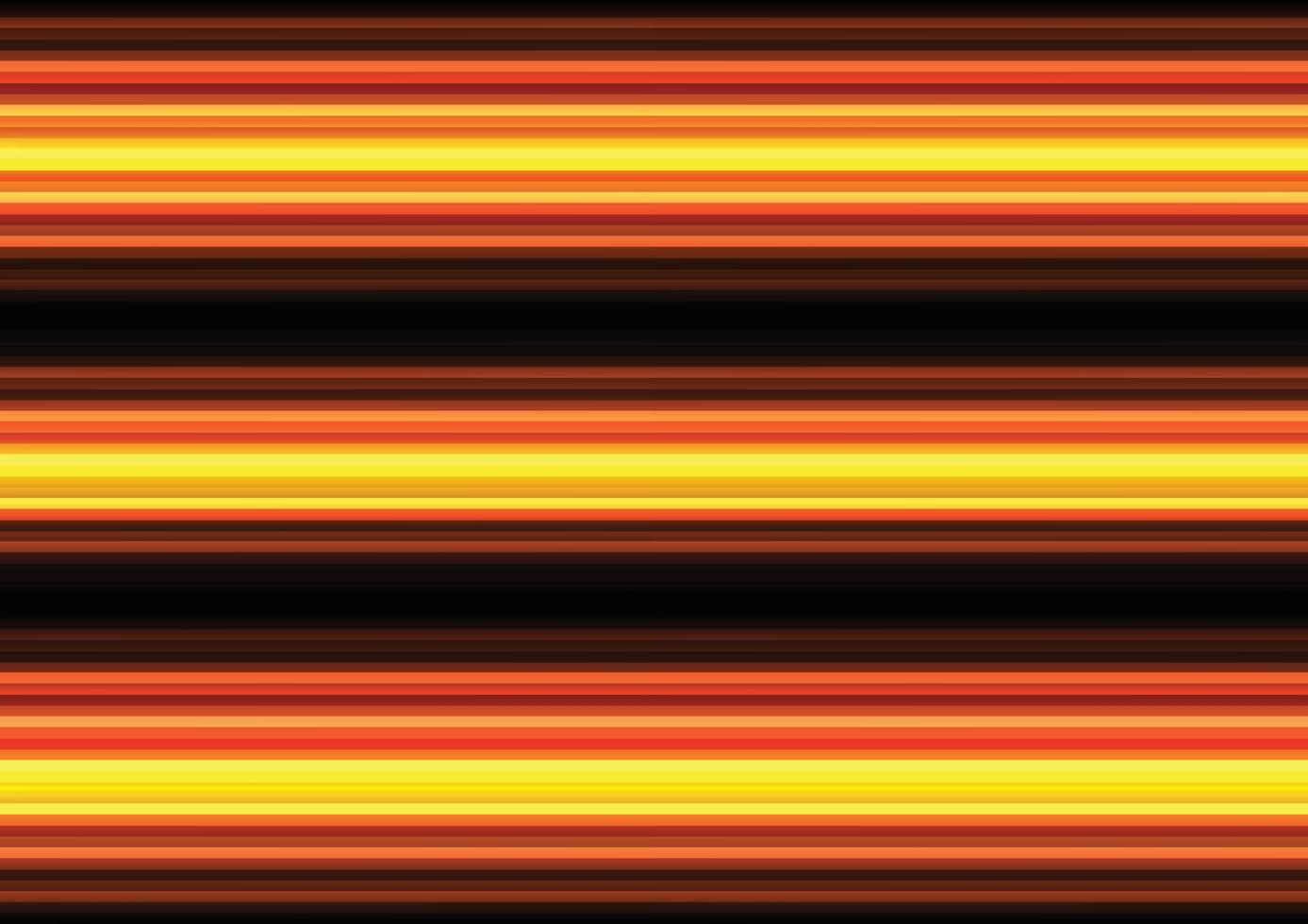 Abstract background with glowing orange yellow lines on black. vector