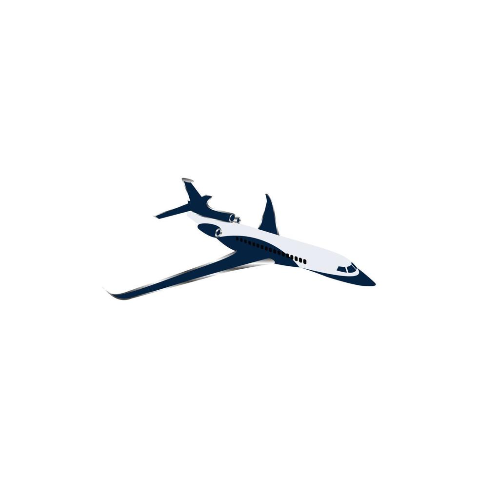 logotipo de ilustración de transporte de vuelo de avión vector