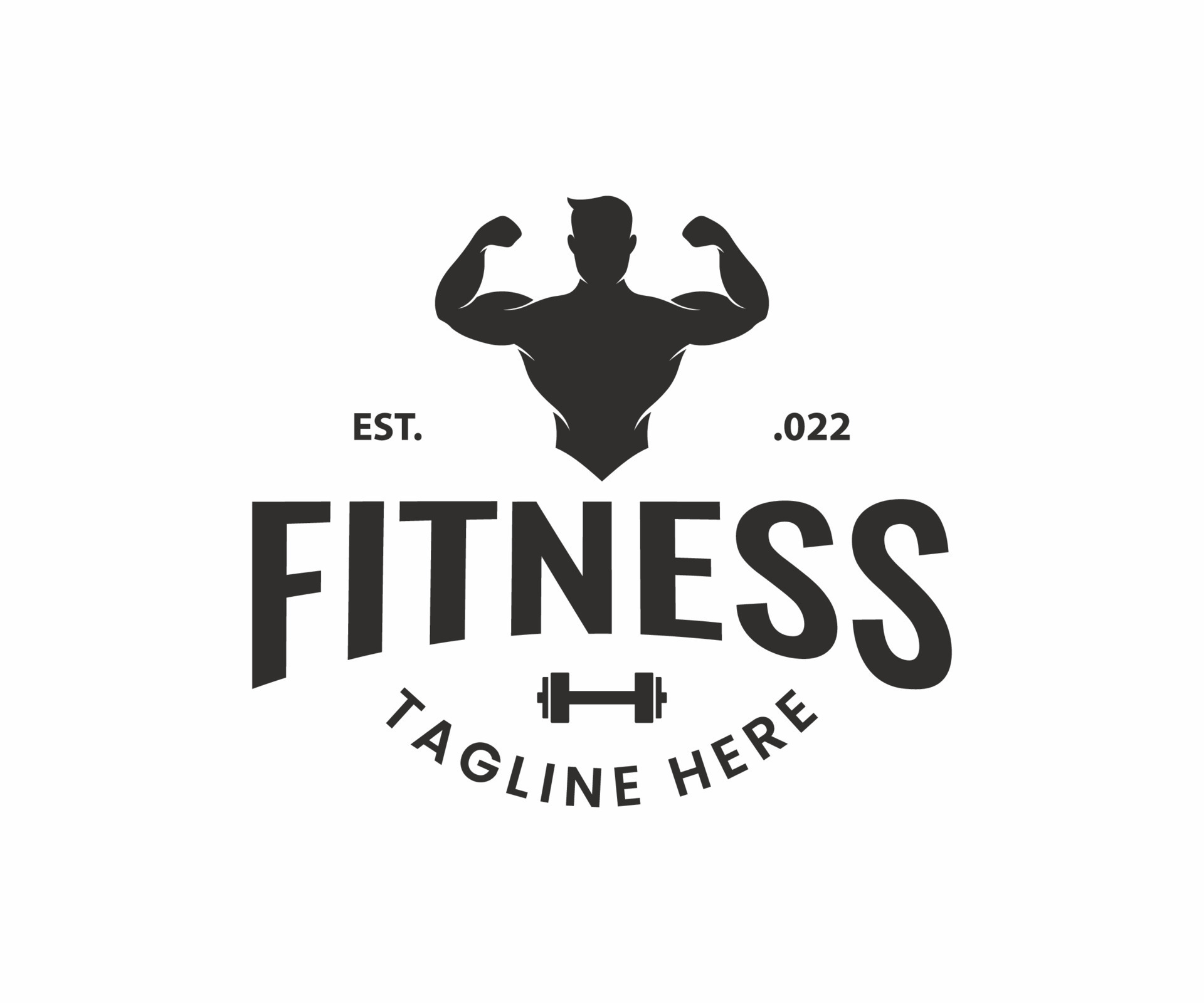 HEALTH AND FITNESS LOGO DESIGN TEMPLATE