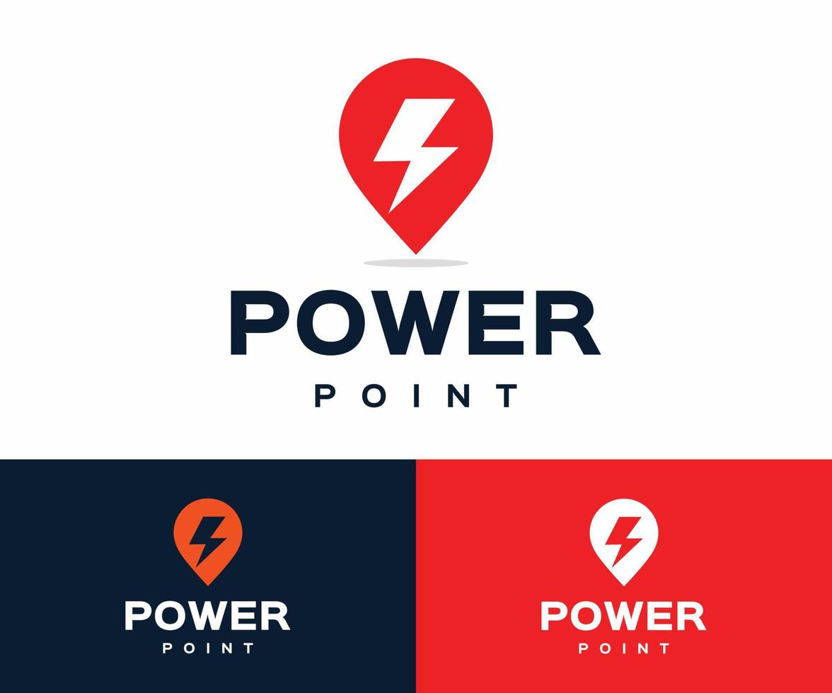 plantilla de diseño de logotipo de power point vector