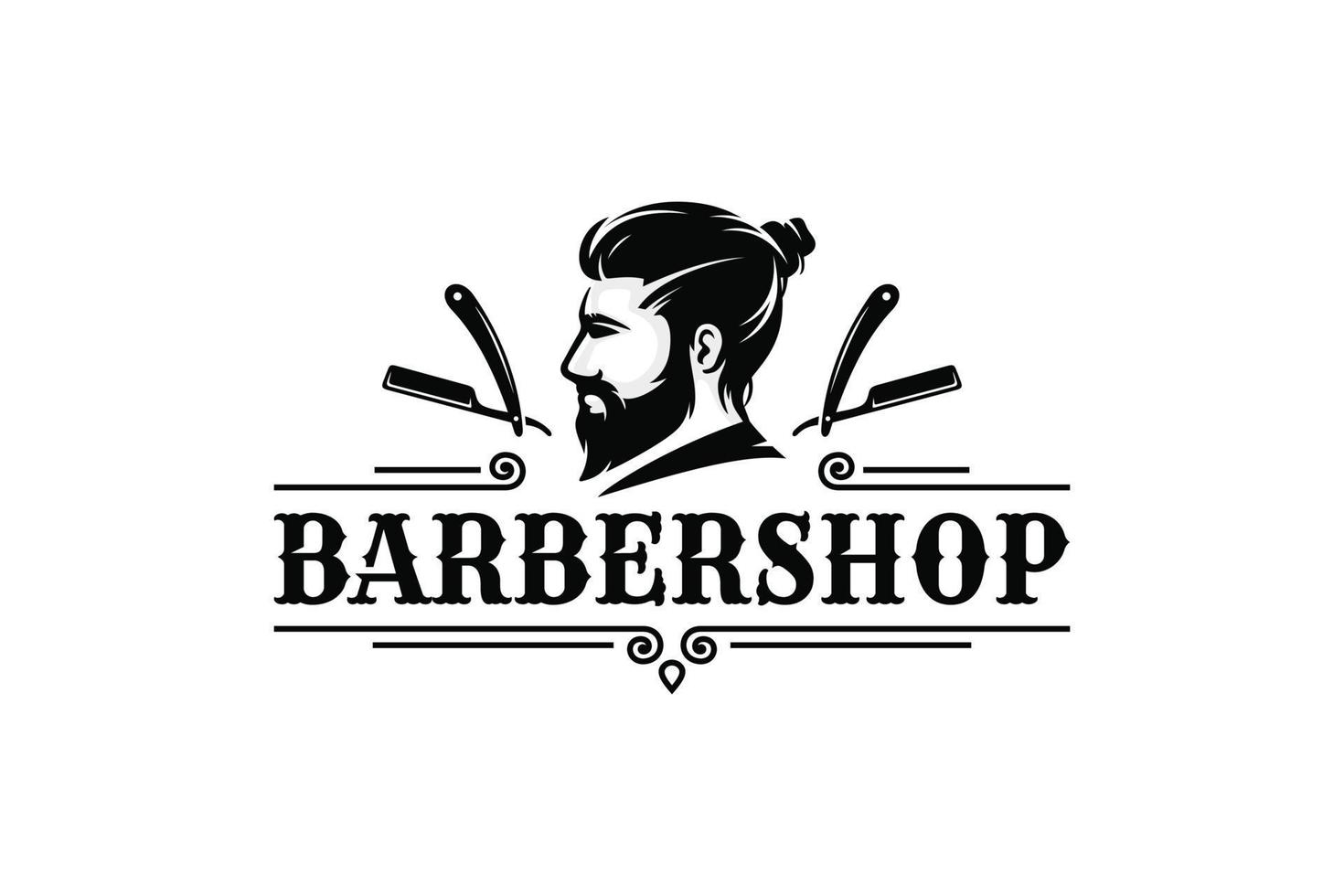 barbería logo vector