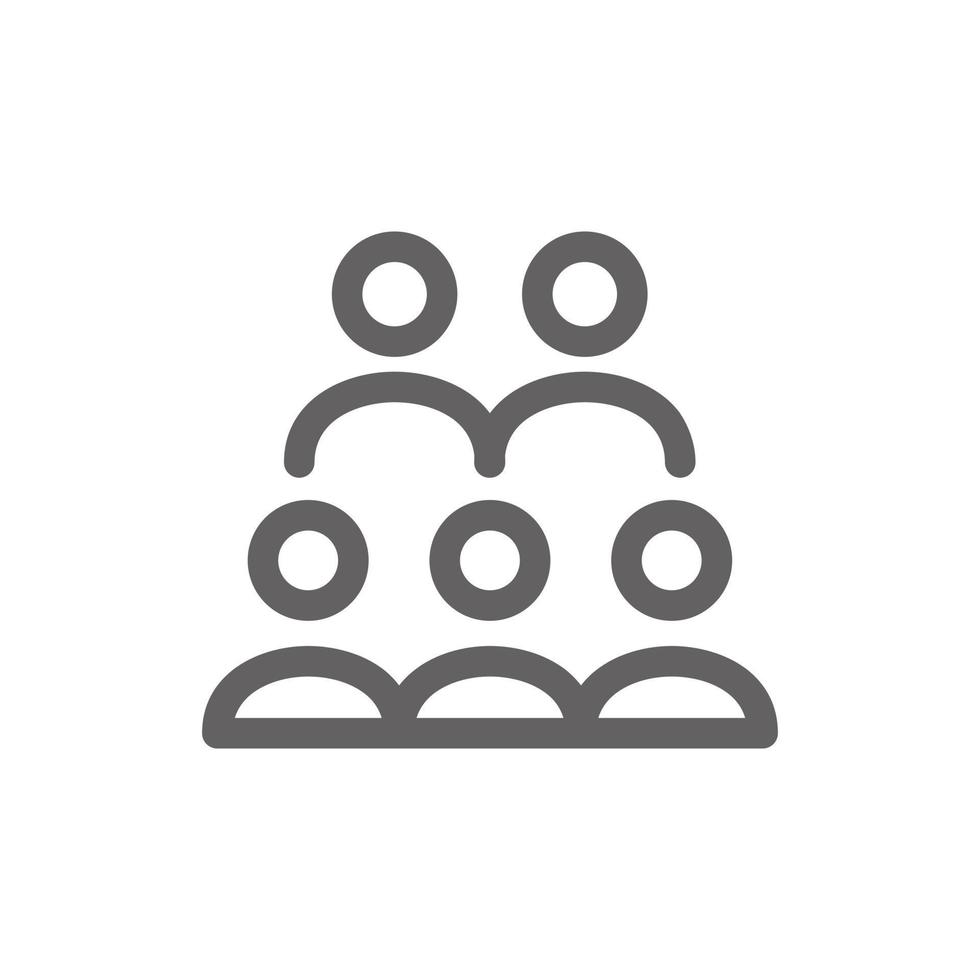 audience icon. Perfect for business website or user interface applications. Simple vector illustration