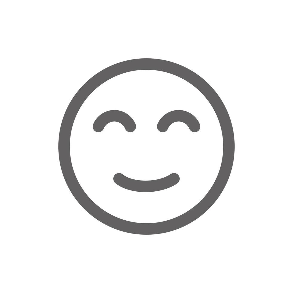 cheerful emoji icon . Perfect for website or social media application. vector sign and symbol