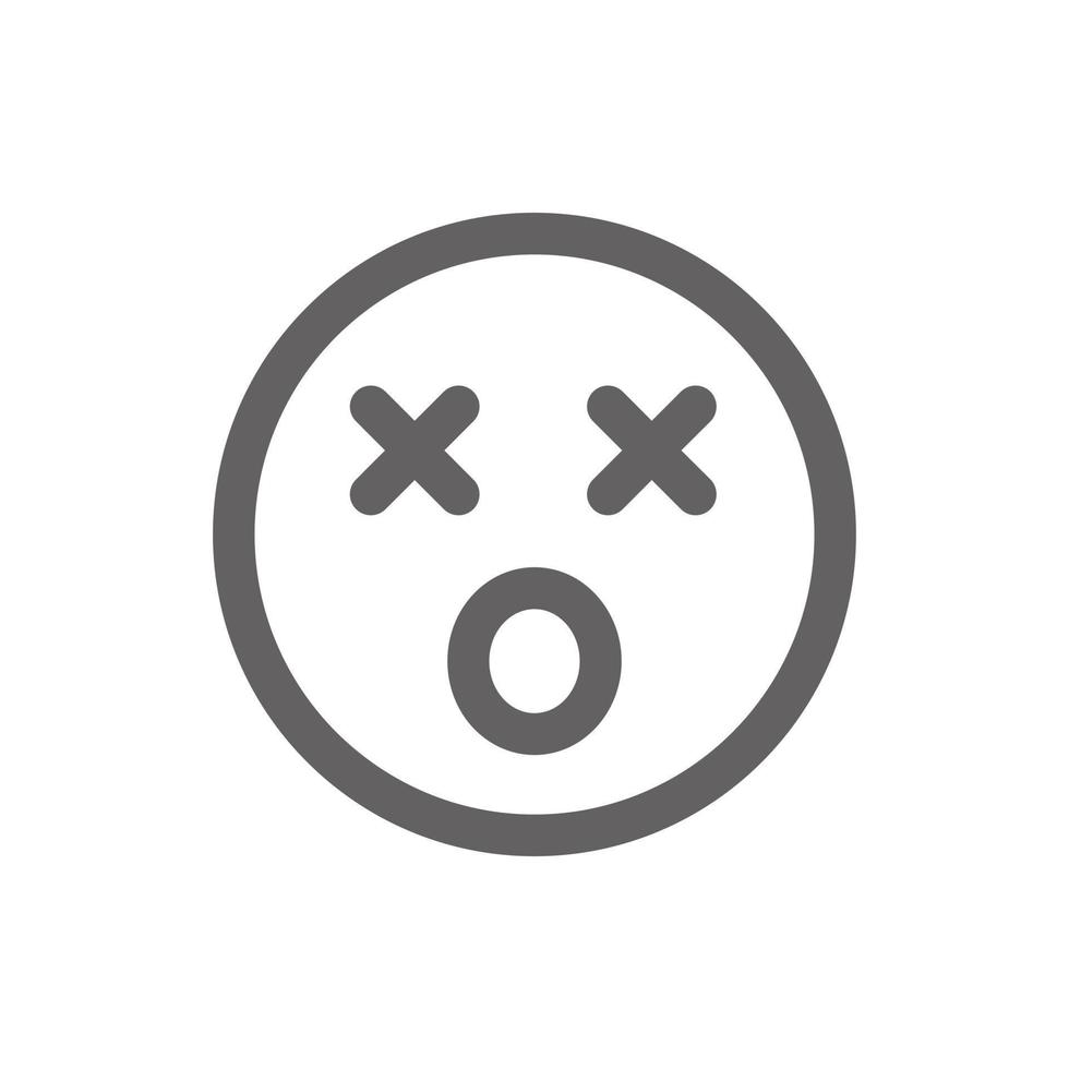 shock emoji icon . Perfect for website or social media application. vector sign and symbol