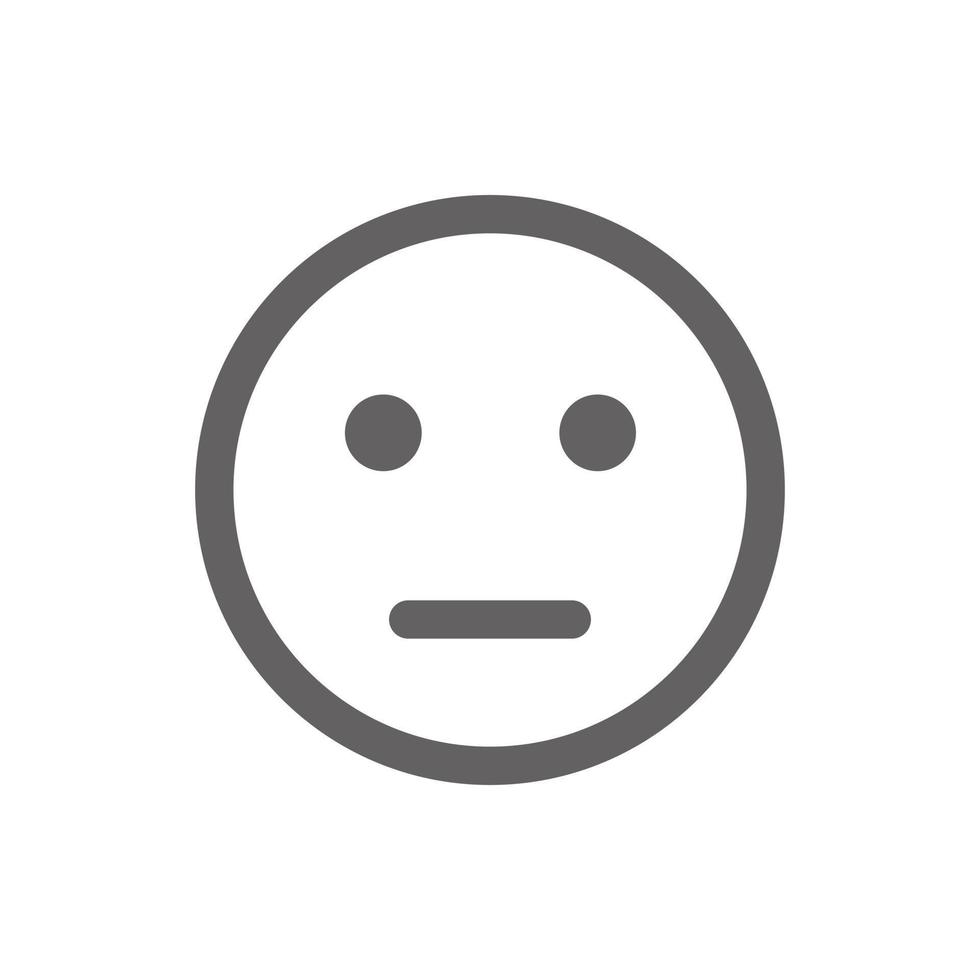 no comment emoji icon . Perfect for website or social media application. vector sign and symbol
