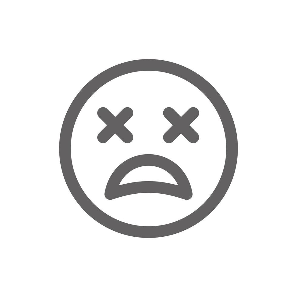 disappointed, emoji icon . Perfect for website or social media application. vector sign and symbol