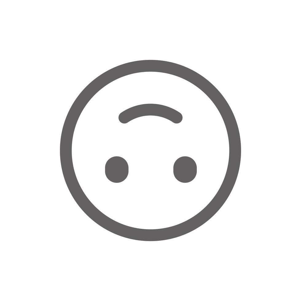 reverse smile emoji icon . Perfect for website or social media application. vector sign and symbol