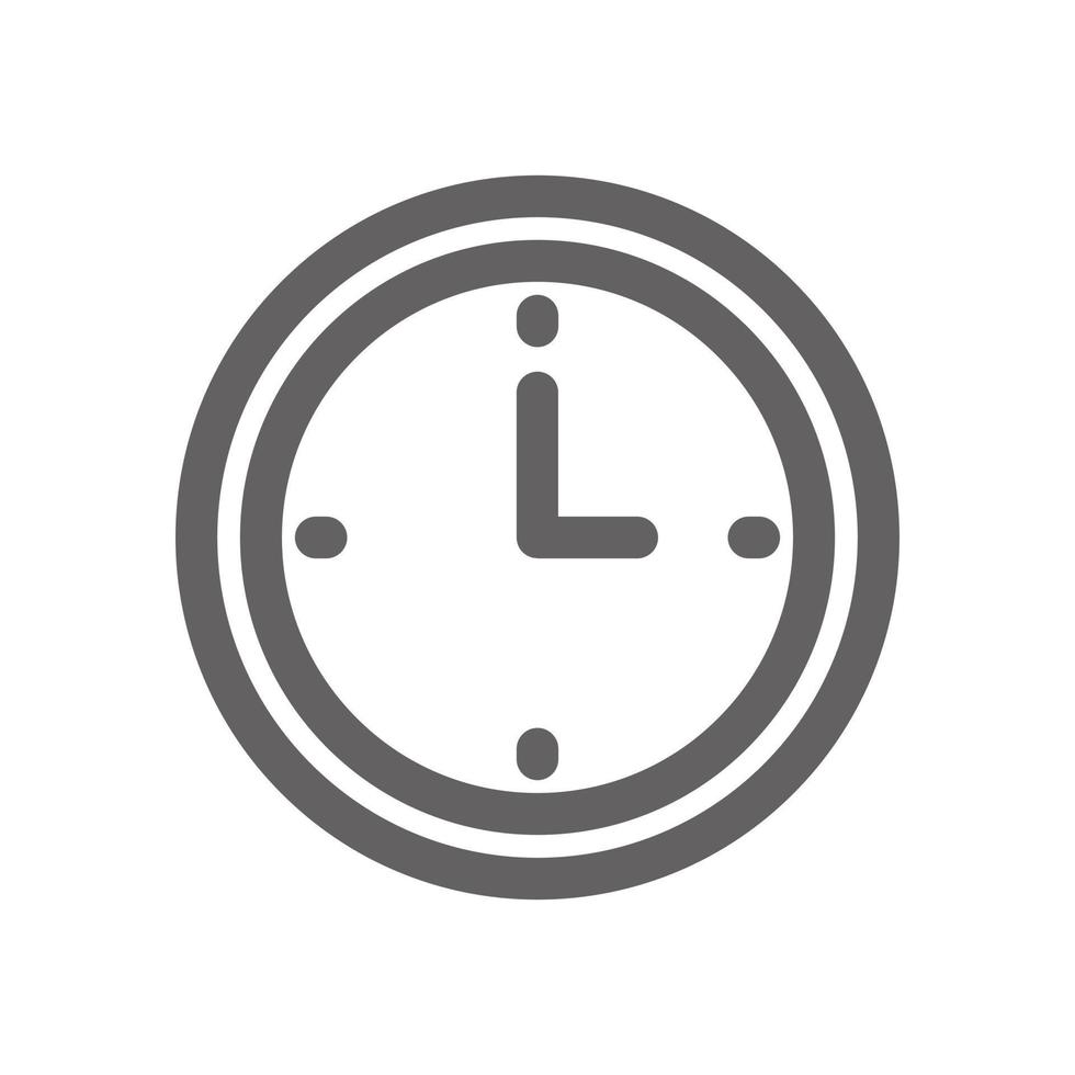 Analog clock icon. Perfect for timer icon or user interface applications. vector sign and symbol
