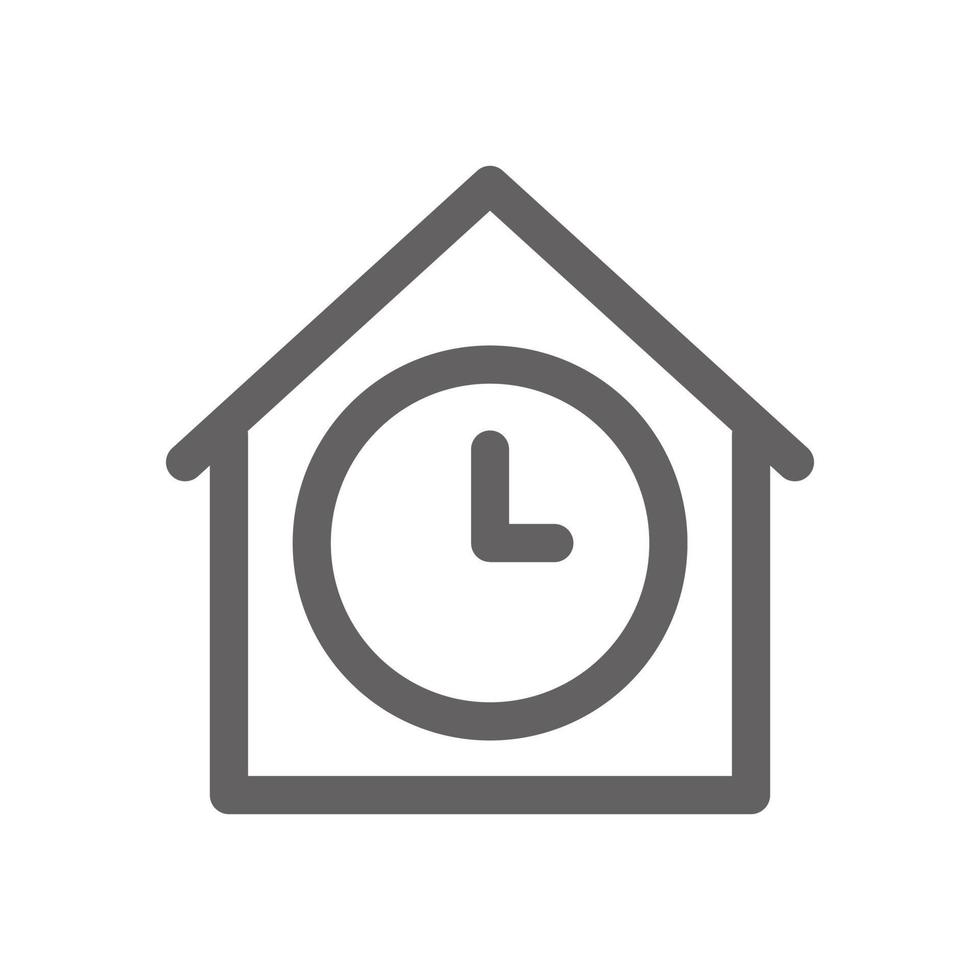 icono de reloj de pared. perfecto para aplicaciones de interfaz de usuario o icono de temporizador. vector de señal y símbolo