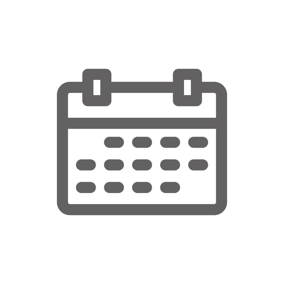 date, icon. Perfect for timer icon or user interface applications. vector sign and symbol