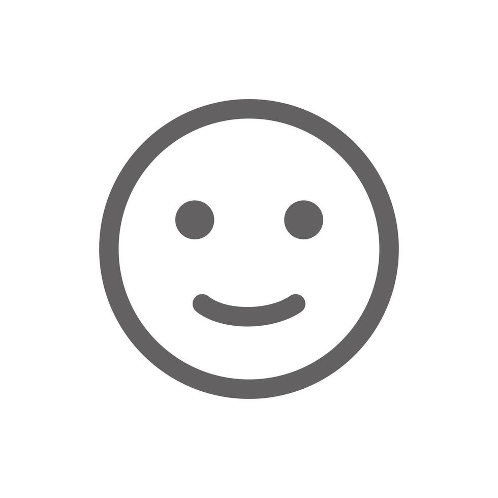 smile emoji icon . Perfect for website or social media application. vector sign and symbol