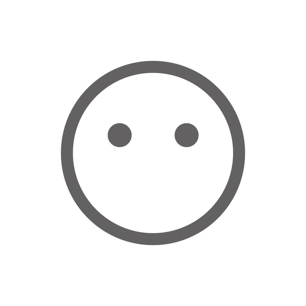 no comment emoji icon . Perfect for website or social media application. vector sign and symbol