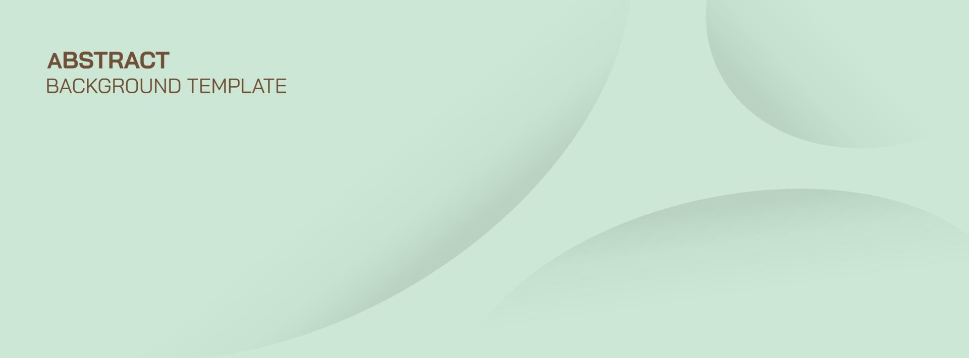 Abstract mint background design with curve layers and shadow pattern. Vector horizontal template for business banner or formal invitation.