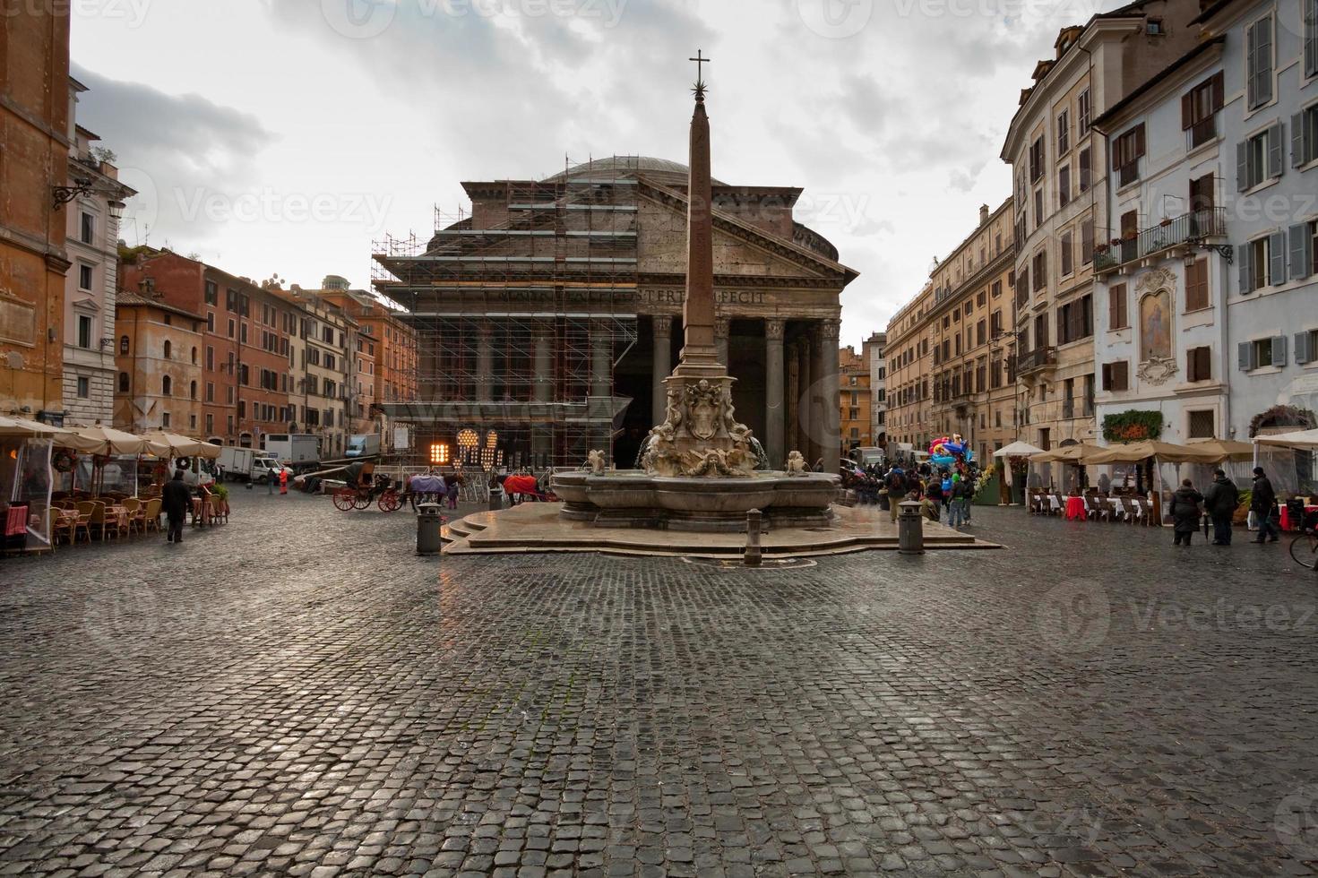 view on Pantheon in Rome, Italy photo