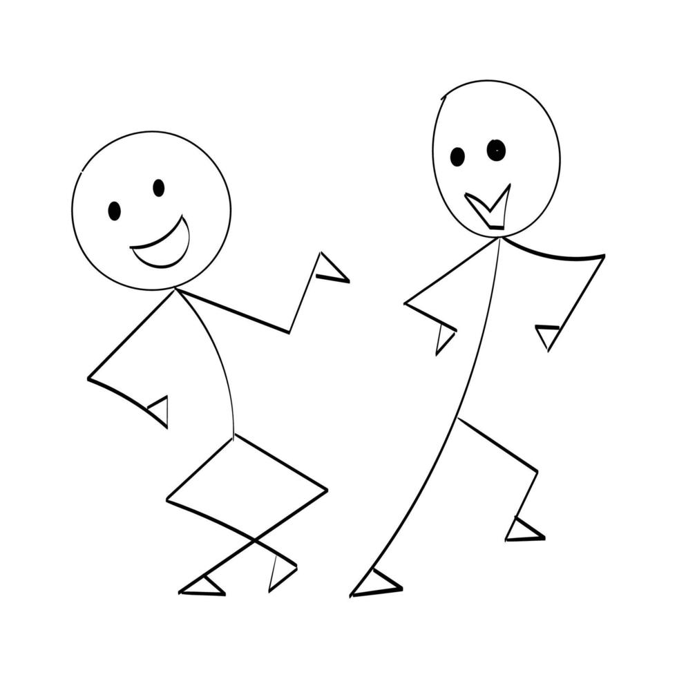 Vector Stickman Character illustration