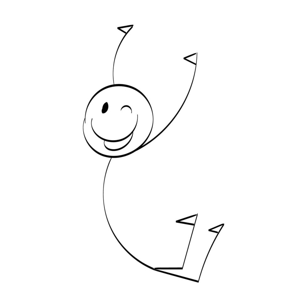 Vector Stickman Character illustration