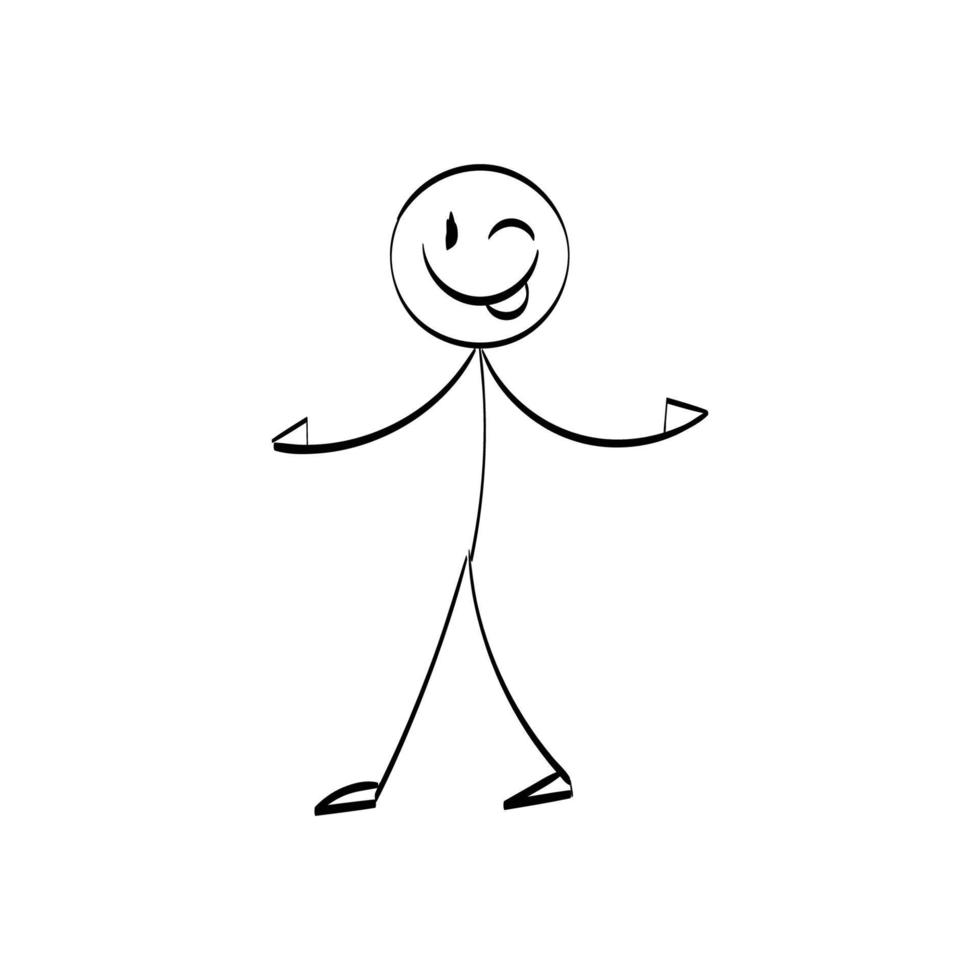 Vector Stickman Character illustration