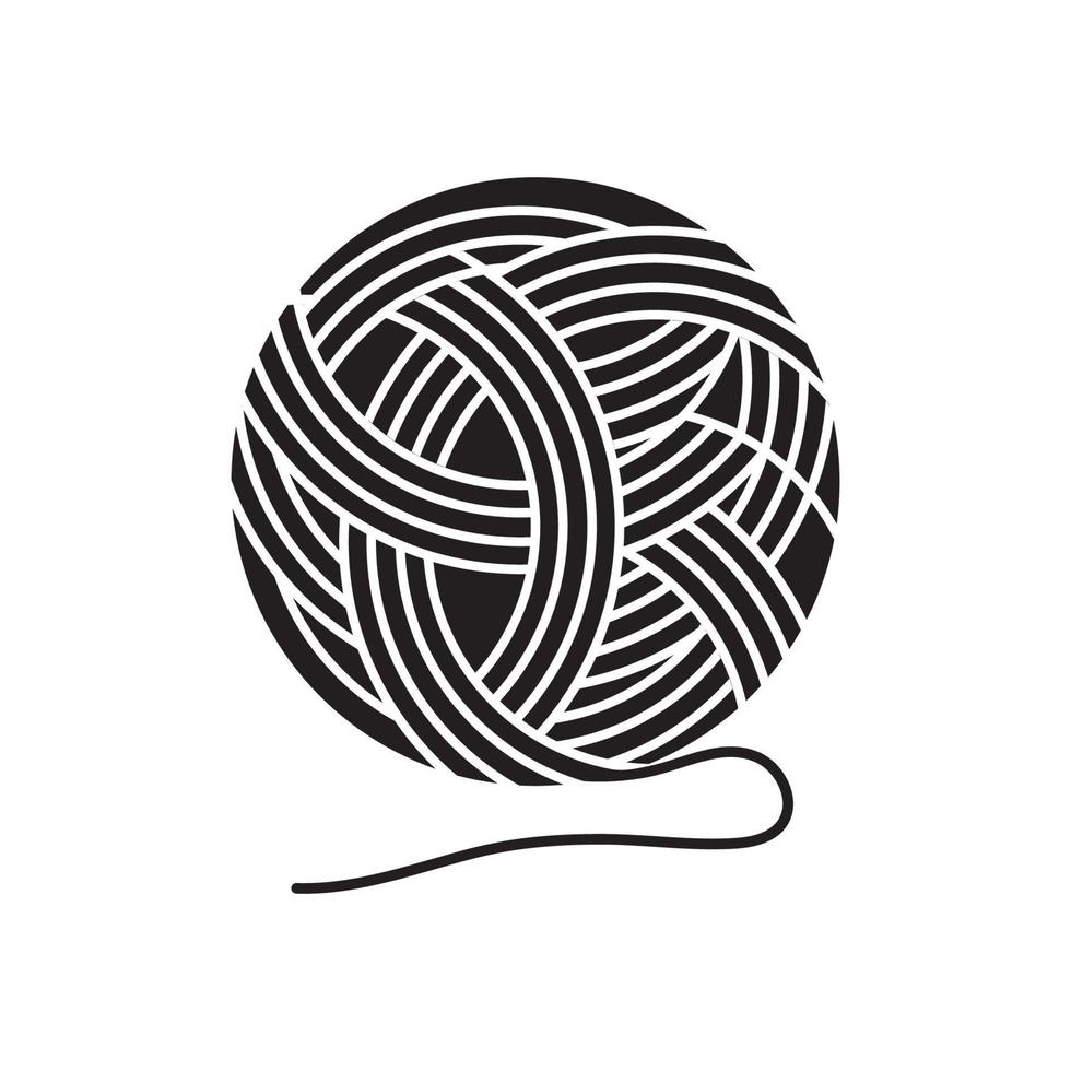 Yarn Ball Vector icon design illustration