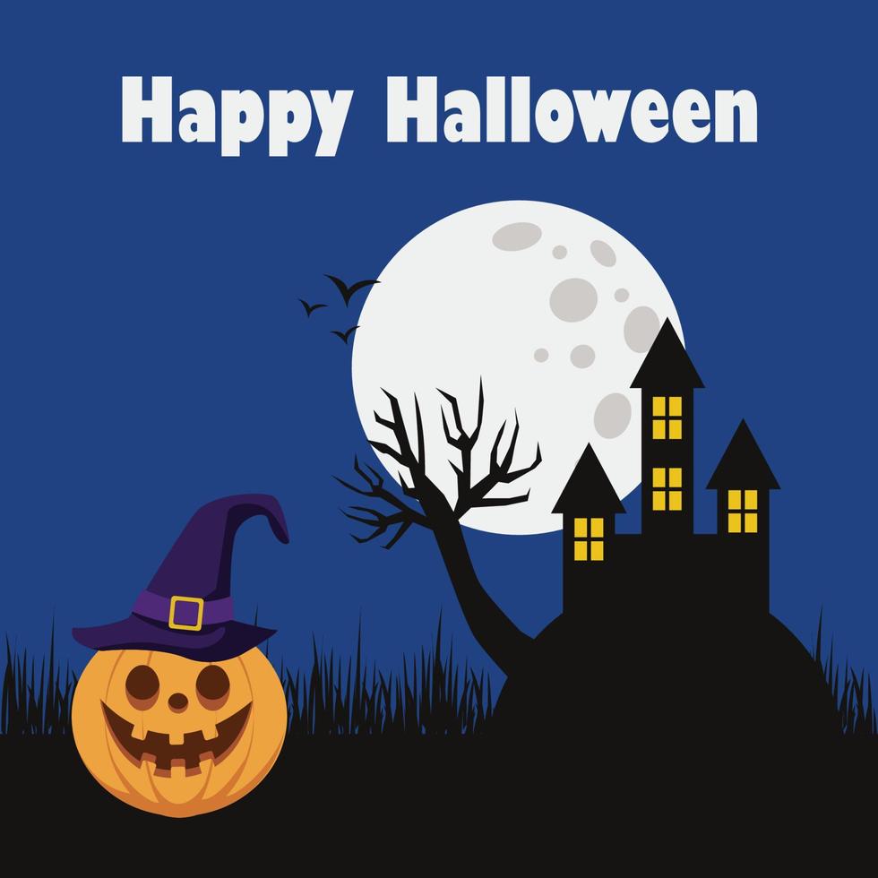 Happy Halloween background Free Vector