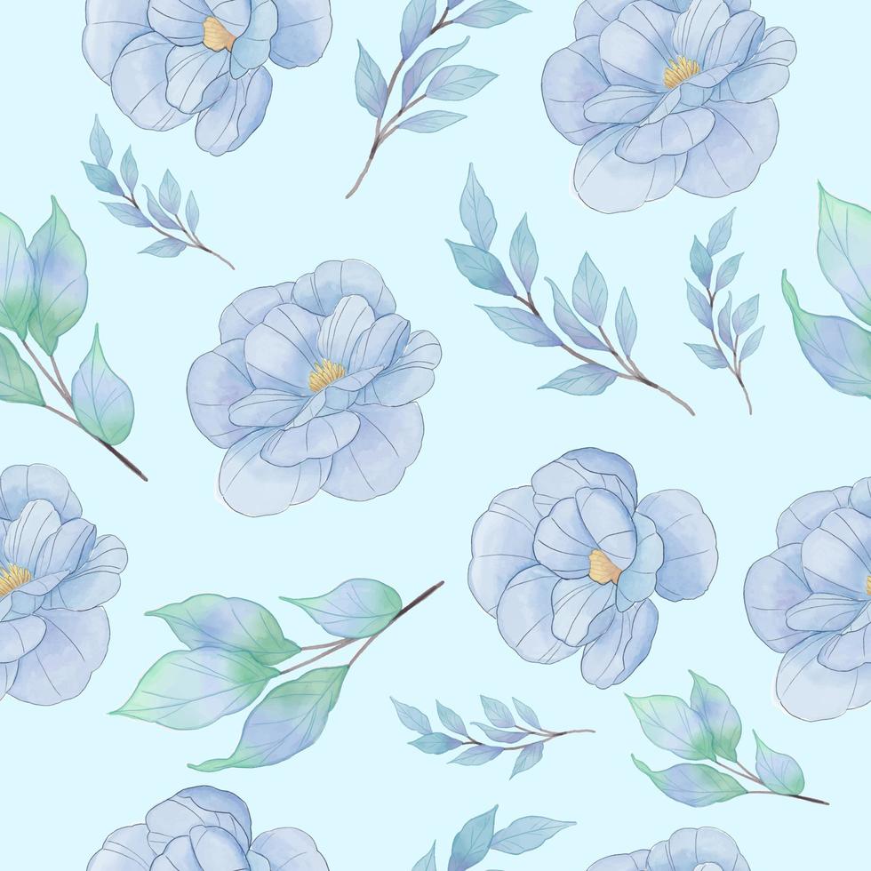 Blue Flower Seamless 11855709 Vector Art at Vecteezy