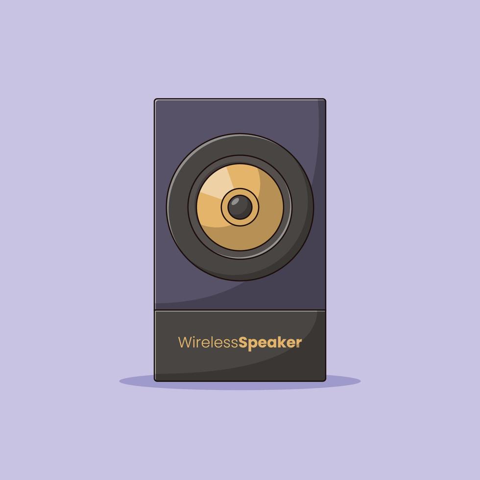 Speaker Vector Icon Illustration. Loudspeaker Vector. Flat Cartoon Style Suitable for Web Landing Page, Banner, Flyer, Sticker, Wallpaper, Background