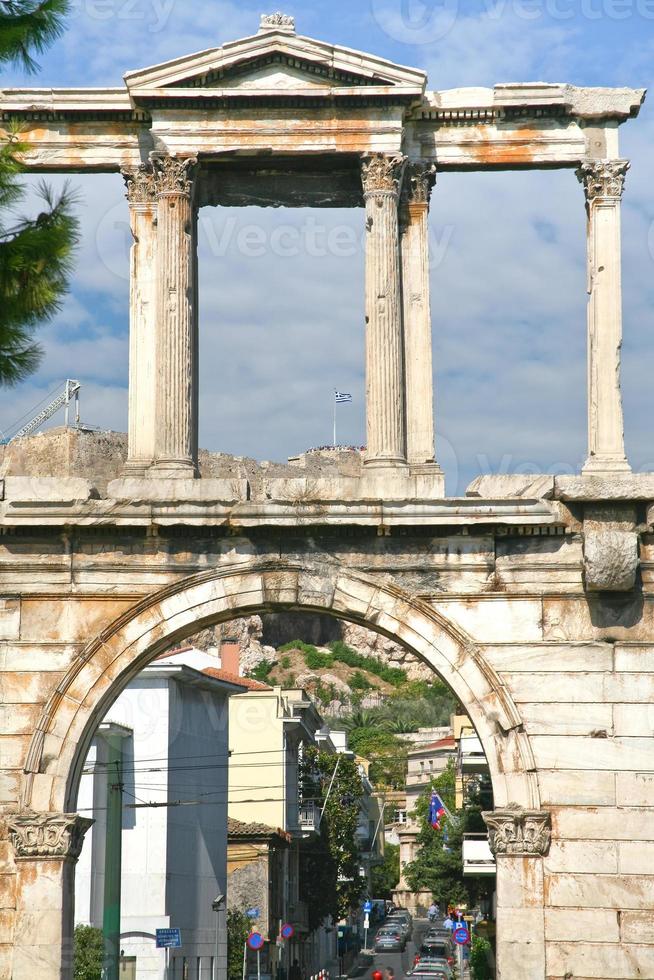 Arch of Hadrian in Athens photo