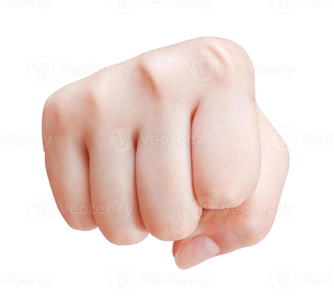 fist cut out - hand gesture photo