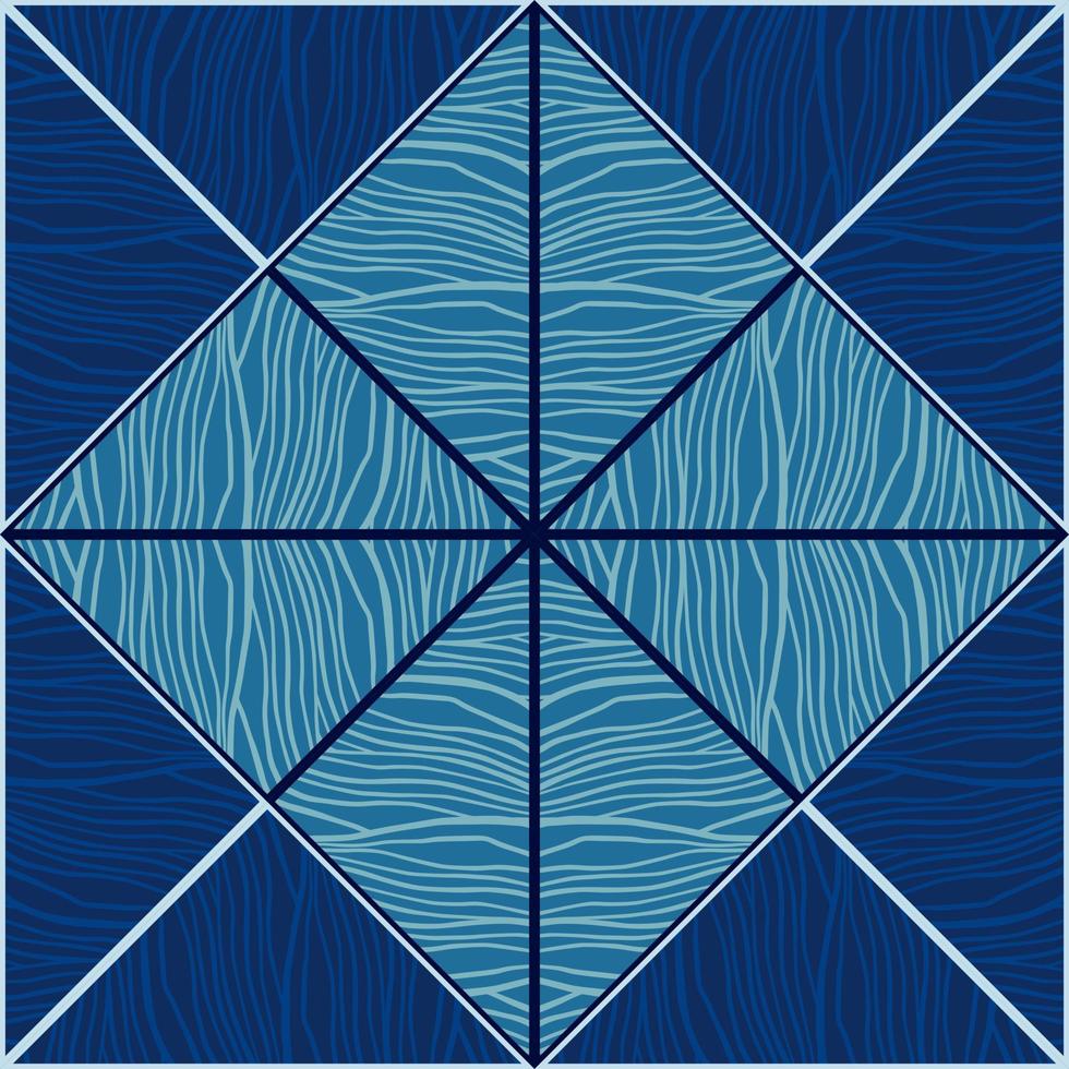 Mosaic of linear geometric seamless patern. Decorative abstract lines ornament. Creative striped design vector