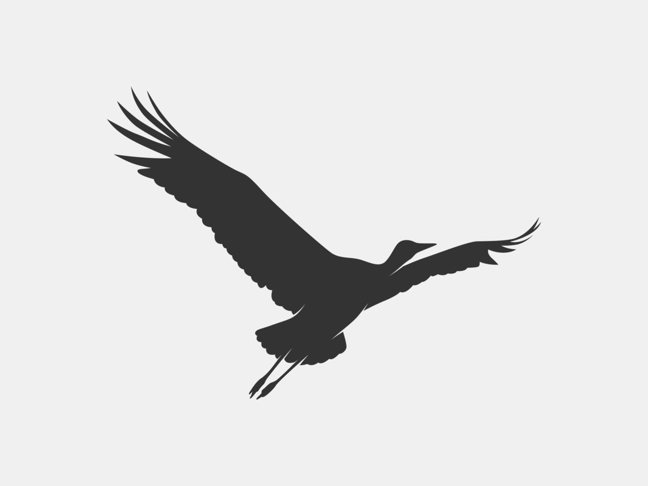 heron vector silhouette