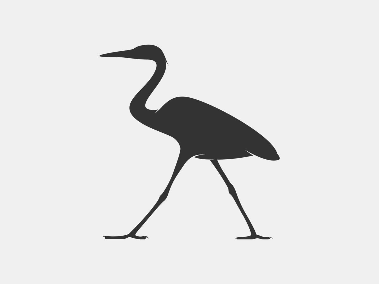 heron vector silhouette